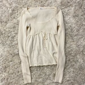 Ardene Cream Long Sleeve Top